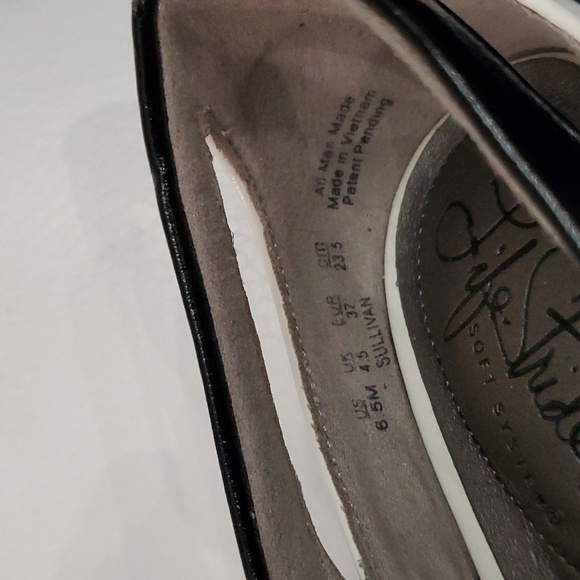Life Stride Black and White high- heels Size 6 1/2 M - Picture 6 of 8
